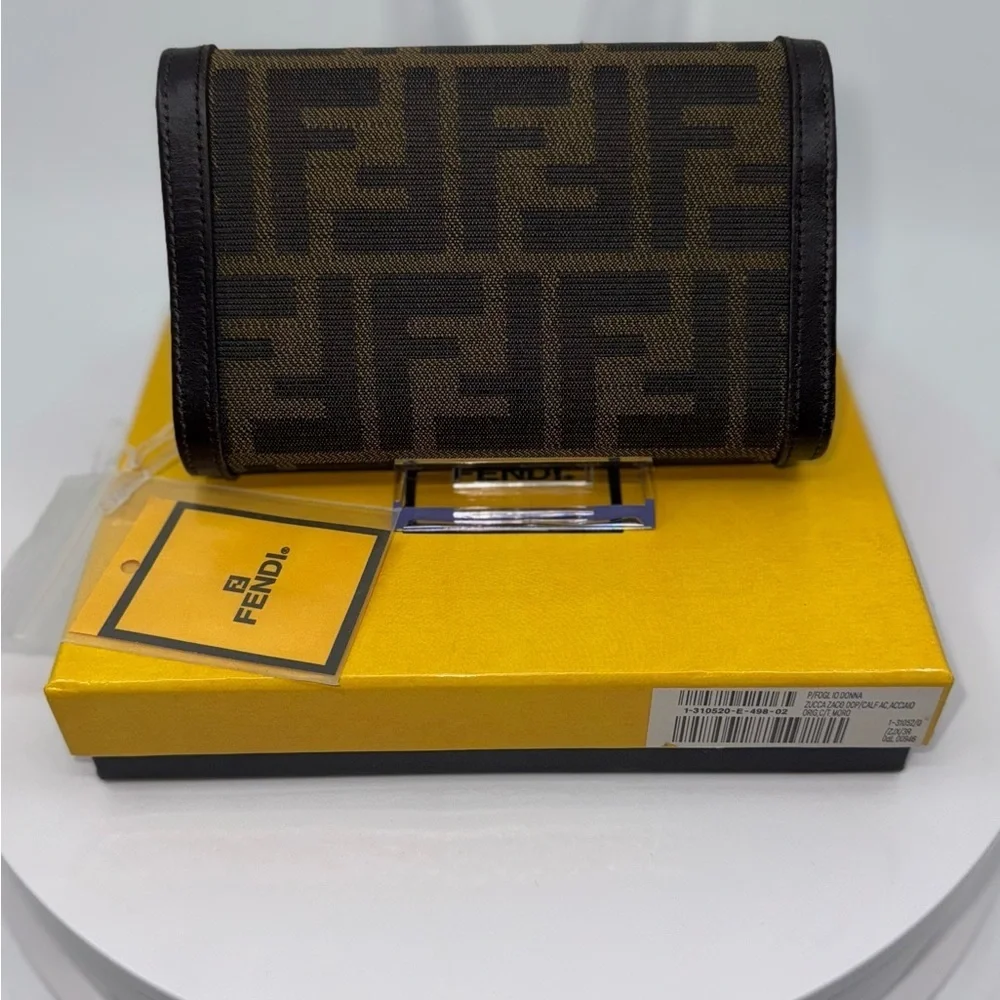 Fendi Zucca Wallet Vintage NWT